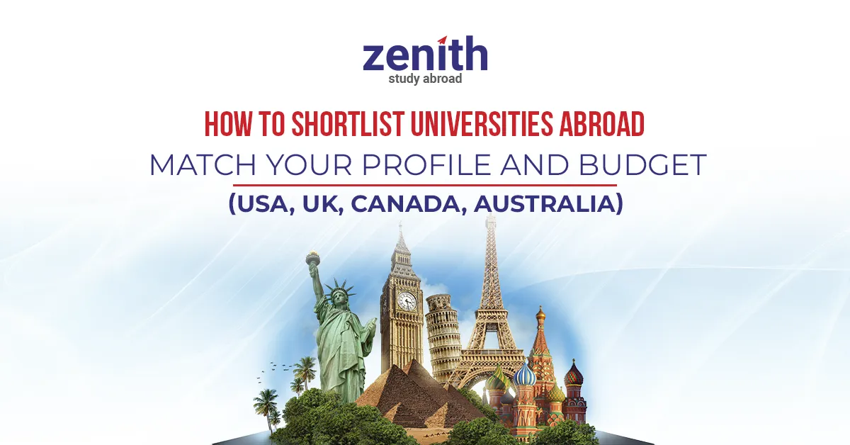 How to Shortlist Universities Abroad: Match Your Profile and Budget (USA, UK, Canada, Australia) 1 How to Shortlist Universities Abroad copy
